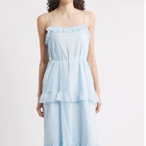 NWT Julia Jordan tie strap midi dress baby blue